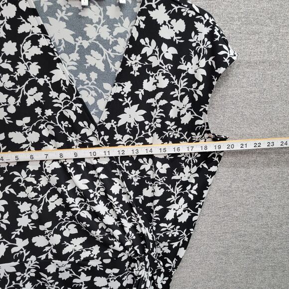 LARK & RO WRAP DRESS WITH FLORAL PRINT, SIZE L - Picture 5 of 7